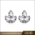 Buy Online Jewellery OUXI White Gold Upper Diamond Ear Studs
